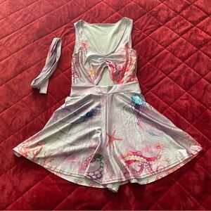 Blackmilk Sample XS Pink Octopus sleeveless Rio and tie